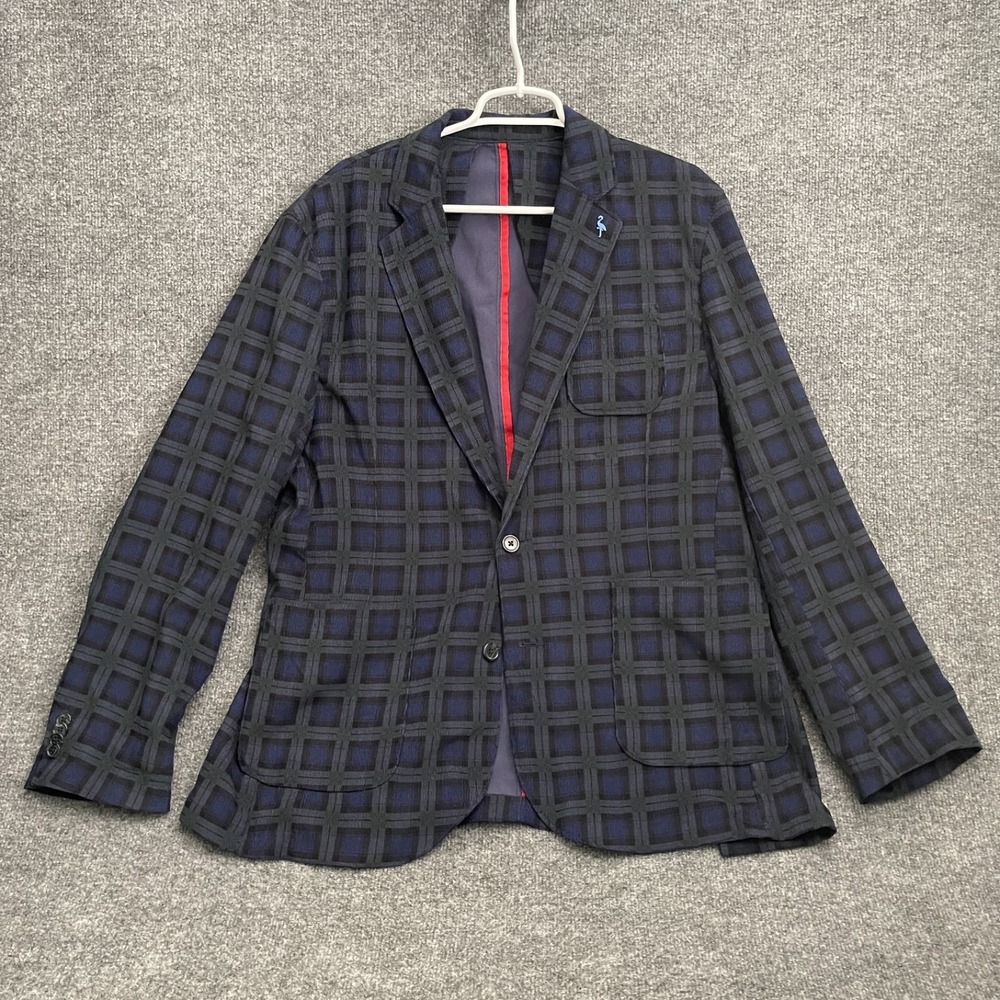Tailorbyrd Collection Sports Coat Blazer Mens Sz XL 44 Shadow Plaid